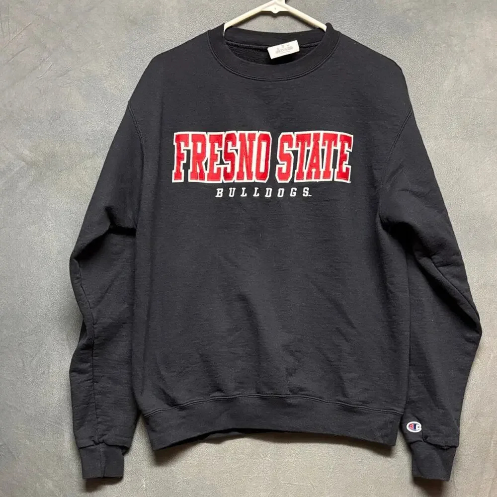Champion Fresno State Bulldogs Crewneck Sweatshirt Medium Vintage Style NCAA